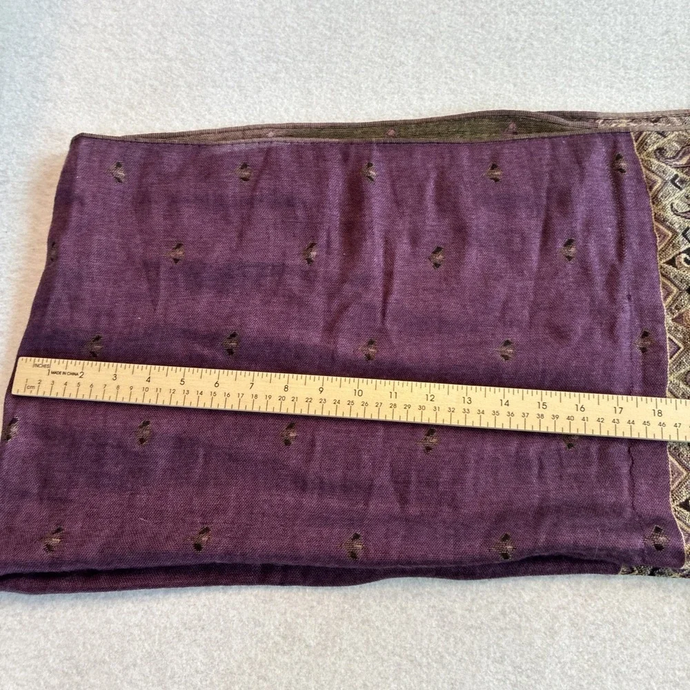 Women's Pashmina  Silk Blend Scarf Wrap Shawl Paisley Embroidered Boho Festival